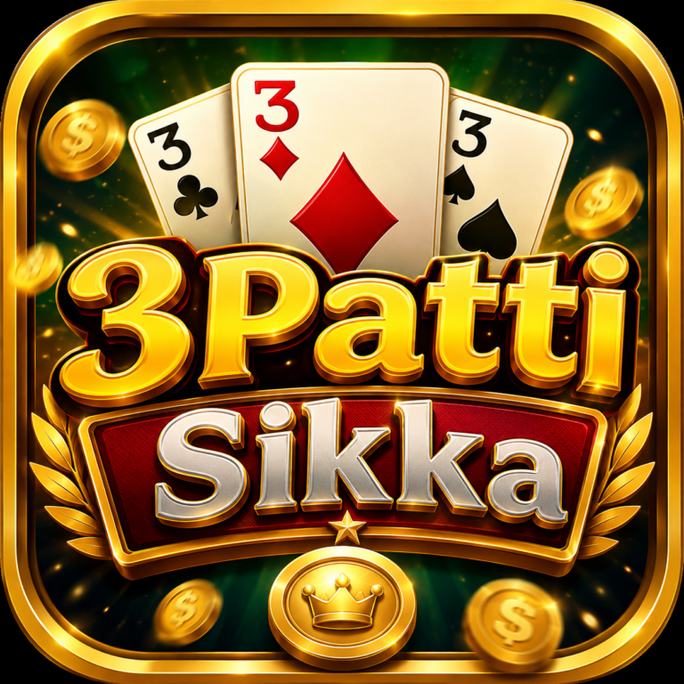 3Patti Sikka Game official logo with playing cards and gold coins