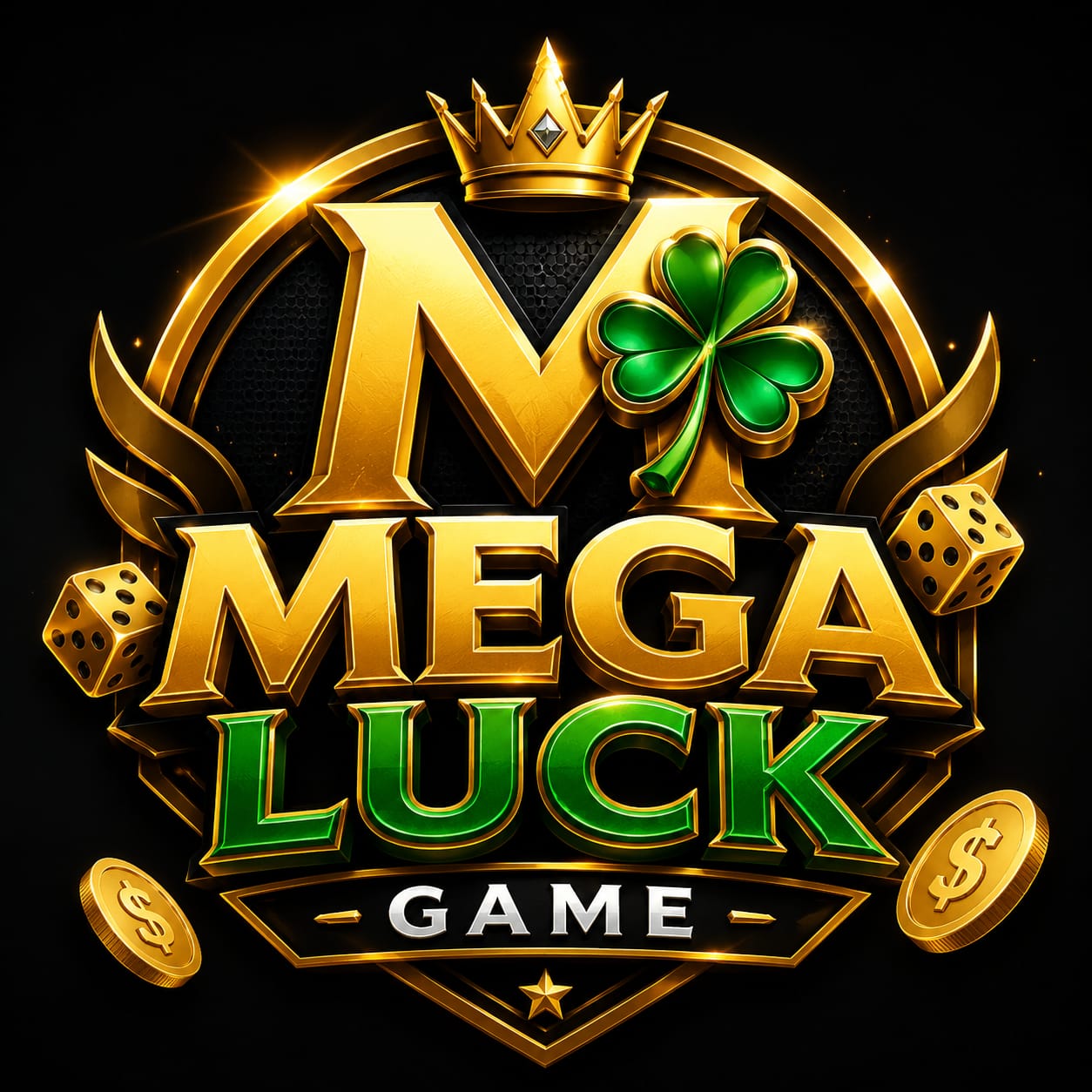 Mega Luck Game APK Android gaming application interface showing available gaming, account, bonus, and promotional features.