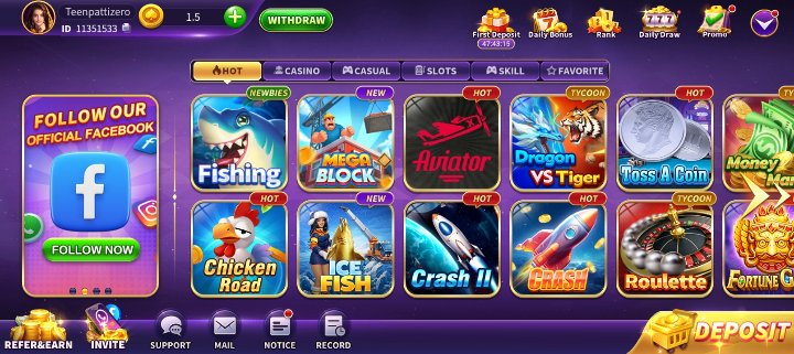 PakWin777 Game home page with online games for Android users in Pakistan