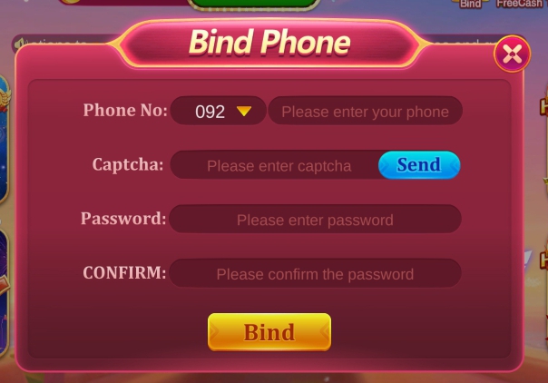 Lucky101 Game Phone Binding Option
